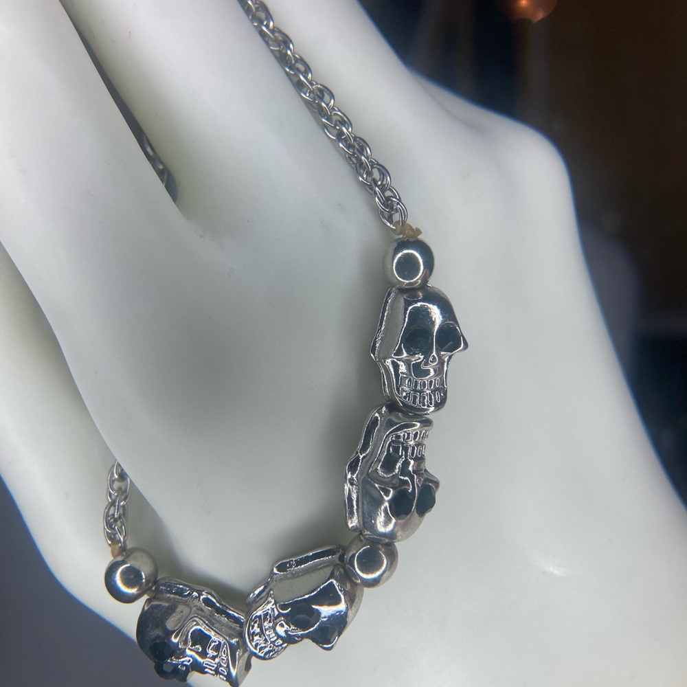 Silver Skull Bracelet